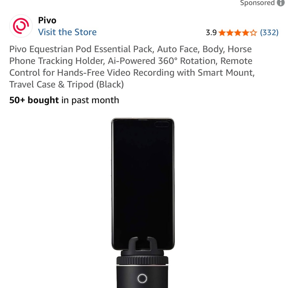 Pivo Black Tripod with Remote - Picture 8 of 16